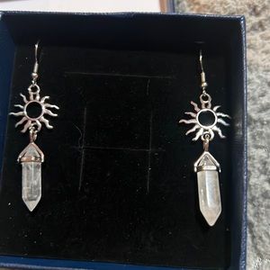 Clear quartz crystal set